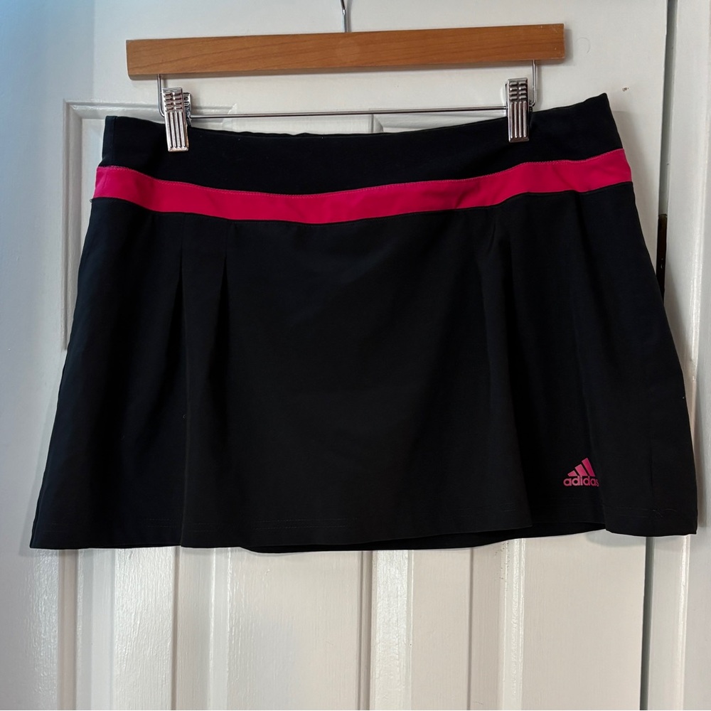 Adidas black and pink ClimaLite skirt
